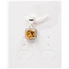 Image 1 : #105-NATURAL CITRIN & ZIRCON   PENDANT