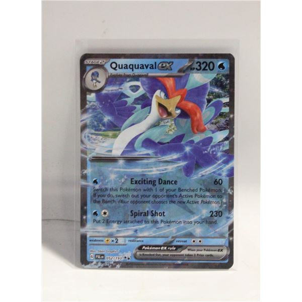 QUAQUAVAL 052 EX PALDEA EVOLVED CARD