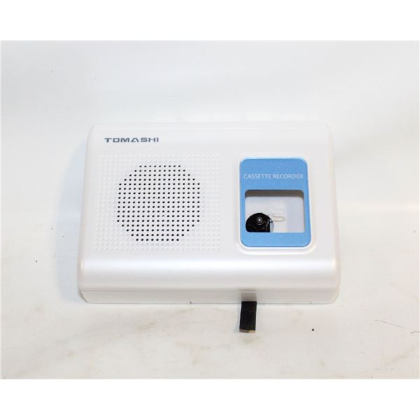NEW TOMASHI PORTABLE CASSETTE PLAYER