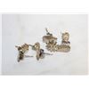 Image 1 : (4) PAIRS ASSORTED ESTATE STUD EARRINGS