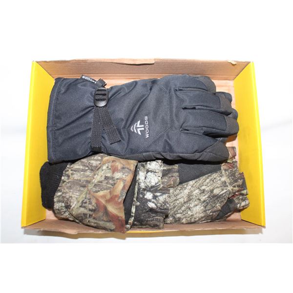MENS L WOODS AND BDG GLOVES