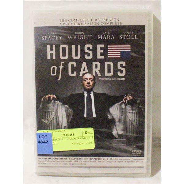 DVD- HOUSE OF CARDS- COMPLETE SEASON 1