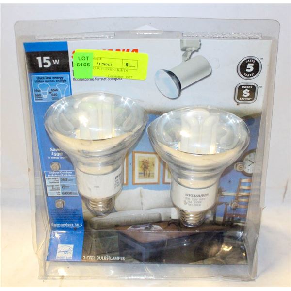 SYLVANIA 15 W FLOOD LIGHTS