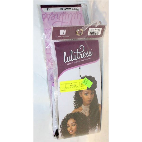 LULUTRESS 18" DEEP WAVE CROCET BRAID