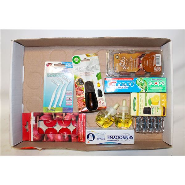 AIR WICK, AROMATHERAPY, CREST, SENSODYNE ETC