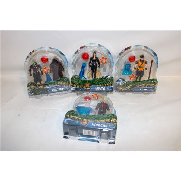 4 NEW DRAGONBALL Z FIGURES NO CARDS