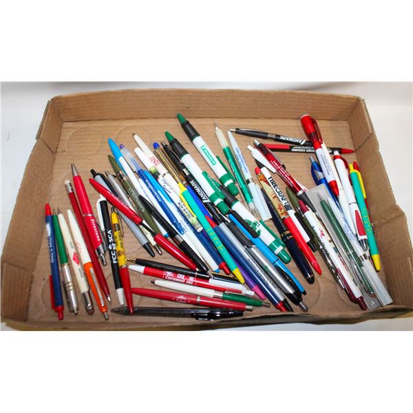 50 PLUS ADVERTISING PENS & PENCILS