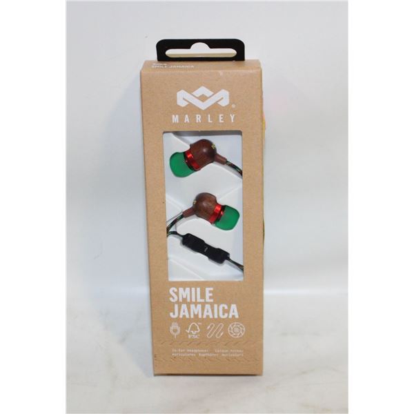 NEW BOB MARLEY SMILE JAMAICA EARBUDS