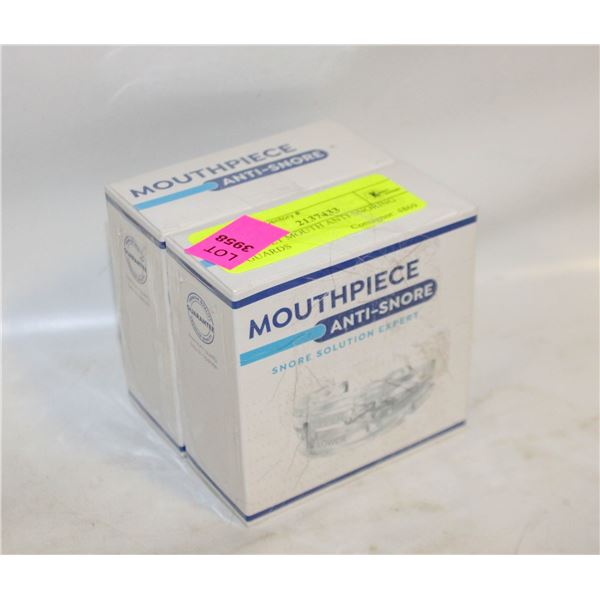 2 ADULT MOUTH ANTI SNORING GUARDS