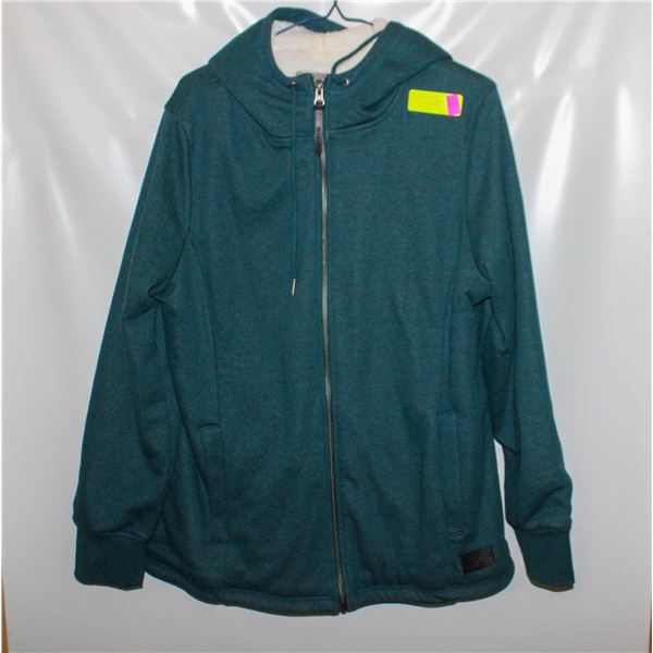 LADIES XL WIND RIVER ZIP UP HOODIE, SHERPA LINED