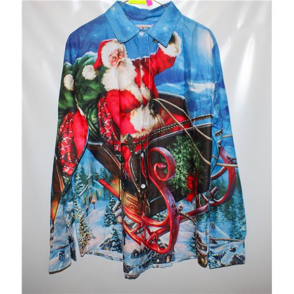 NEW MENS ARVILHILL SANTA CLAUS SHIRT