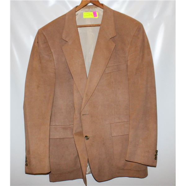 TAN SUEDE STYLE SPORTS JACKET LRG