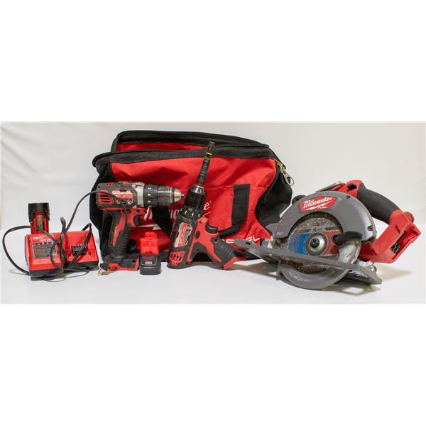 MILWAUKEE TOOLBAG WITH MILWAUKEE CIRCULAR SAW