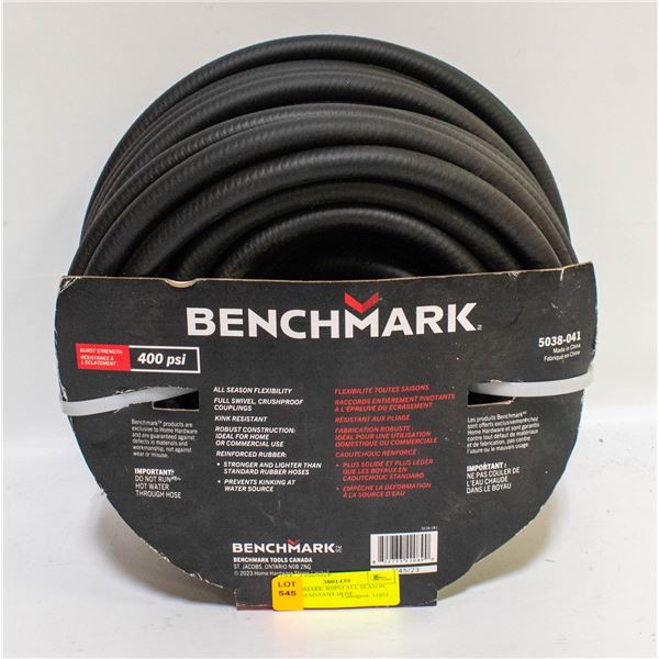 BENCHMARK 400PSI ALL SEASON KINK RESISTANT HOSE