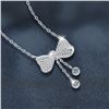 Image 2 : GRA CERTIFIED TASSEL BOW DESIGN ROUND BRILLIANT