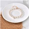 Image 4 : GRA CERTIFIED MOISSANITE PEARL BRACELET