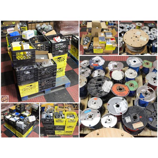 FEATURED PALLETS OF ELECTRICAL SUPPLIES & TOOLS