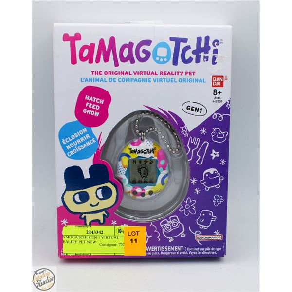 TAMOGATCHI GEN 1 VIRTUAL REALITY PET NEW