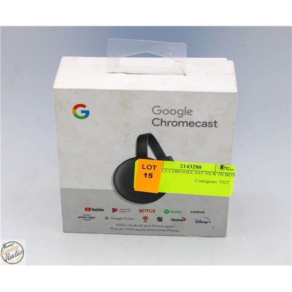 GOOGLE CHROMECAST NEW IN BOX