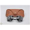 Image 1 : RAY-BAN SUNGLASSES W/BROWN CASE LENSES NEED CLEAN