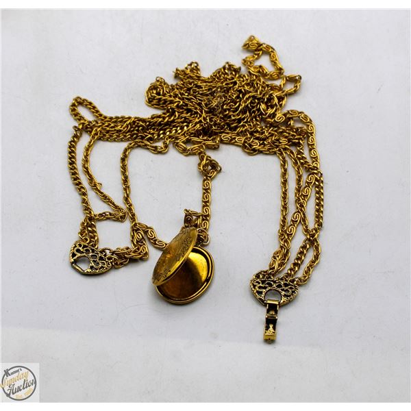 VINTAGE GOLDETTE STAMPED NECKLACE