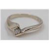 Image 2 : LADIES 14KT WHITE GOLD DIAMOND RING SIZE 6.5