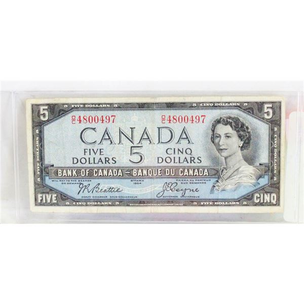 $5 1954 NOTE NOT DEVILS FACE