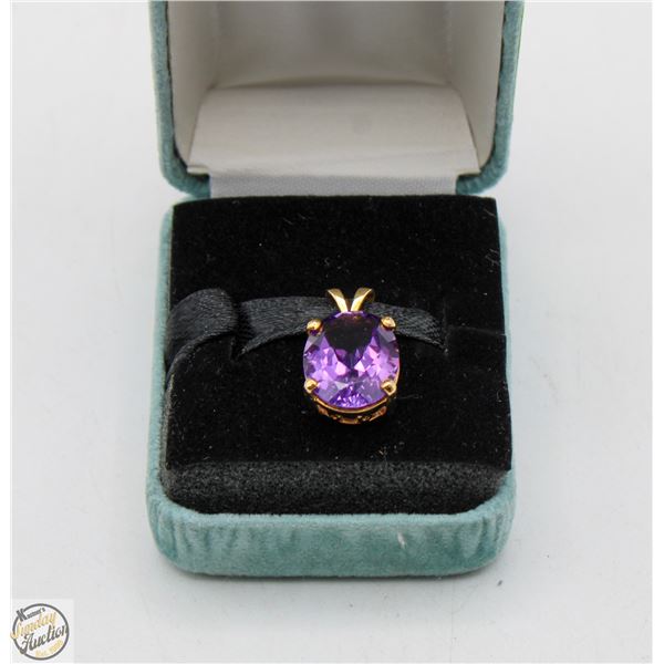 14K AMETHYST PENDANT