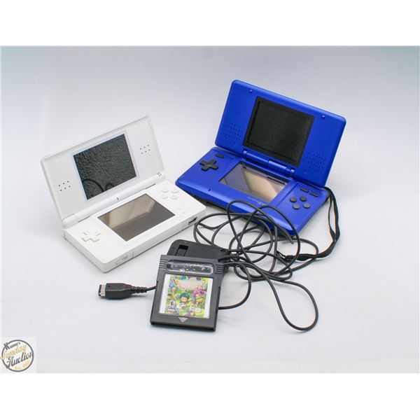 2004 NINTENDO DS MODEL NO. NTR-001 W/STYLIS+CORD &