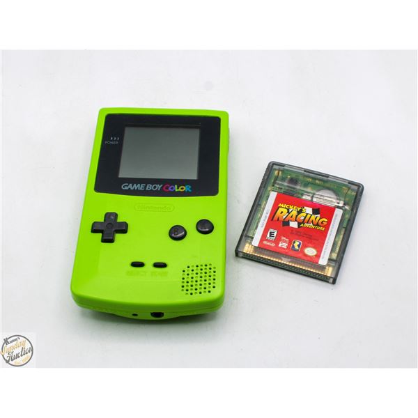 1998 GAMEBOY COLOR NEON GREEN MODEL NO. CGB-001