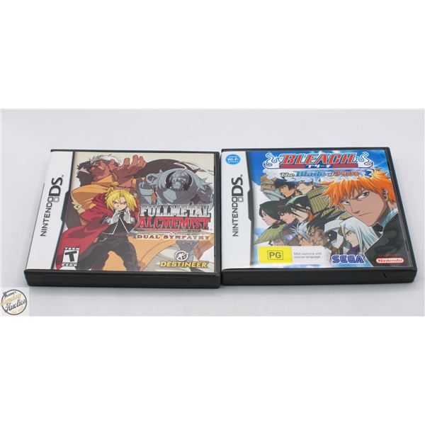 2 NINTENDO DS GAMES FULL METAL ALCHEMIST DUAL