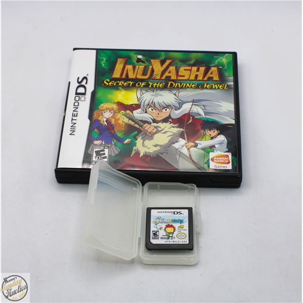 2 NINTENDO DS GAMES SCRIBBLENAUTS + INUYASHA