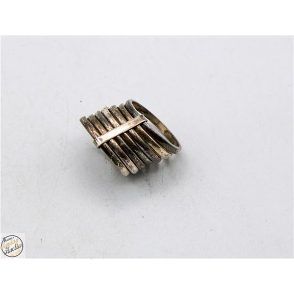 11.6 GRAM 925 SILVER PUZZLE RING – ESTATE