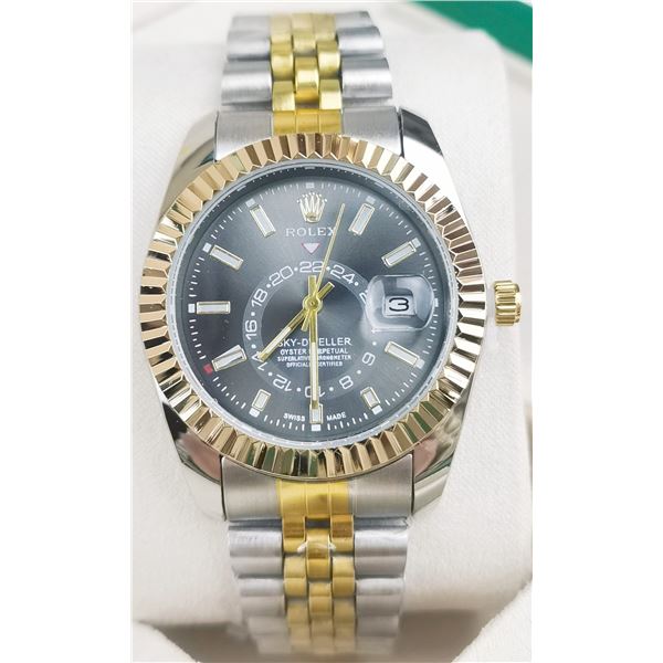 NEW REPLICA R0LEX "SKY-DWELLER" QUARTZ WATCH