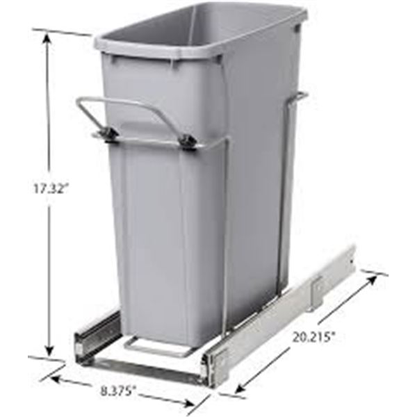 BRAND NEW REAL SOLUTIONS 20QT PULLOUT TRASH BIN