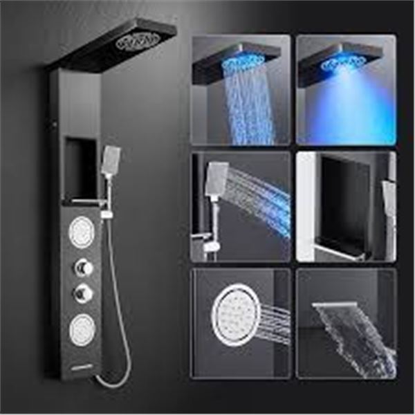 BRAND NEW POPFLY LED SHOWER PANEL TOWER SYSTEM