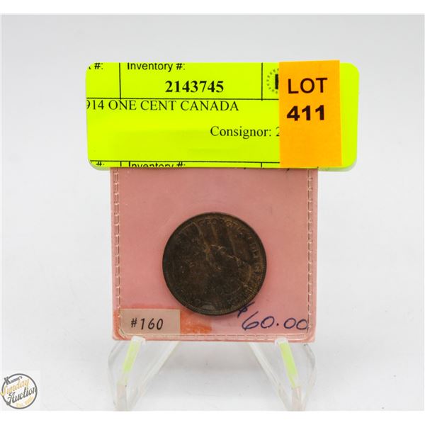 1914 ONE CENT CANADA