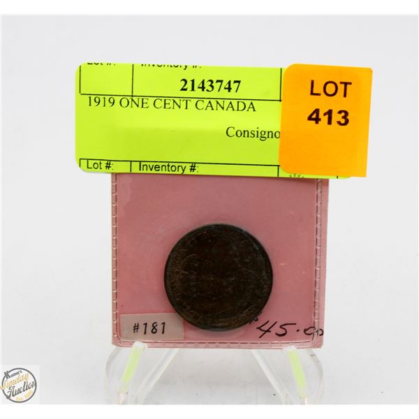 1919 ONE CENT CANADA