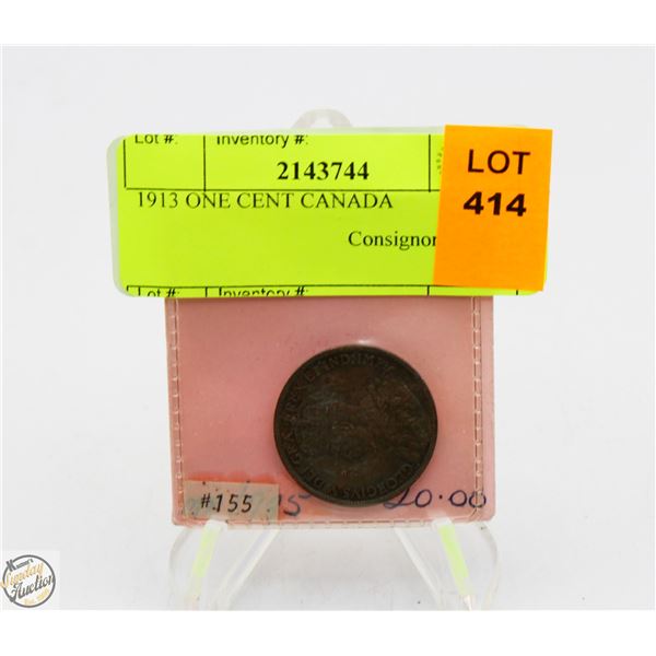 1913 ONE CENT CANADA