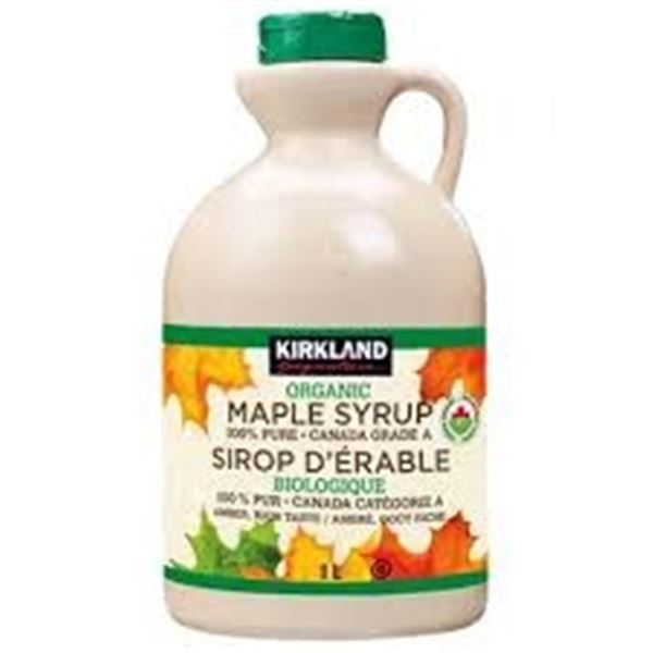 1L KIRKLAND ORGANIC MAPLE SYRUP