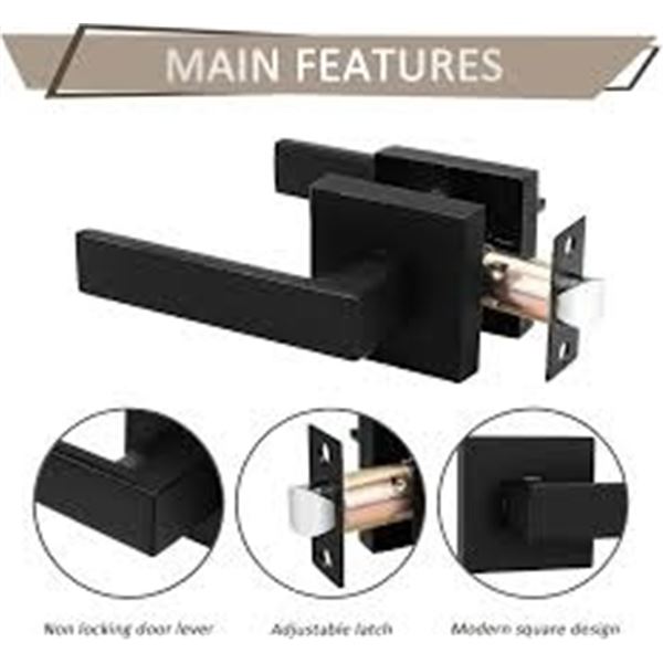 BRAND NEW 10PK PROBRICO MATTE BLACK DOOR HANDLES