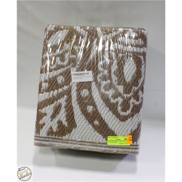 NEW FINDOSOM OUTDOOR RUG 6 X 9FT STRAW RUG