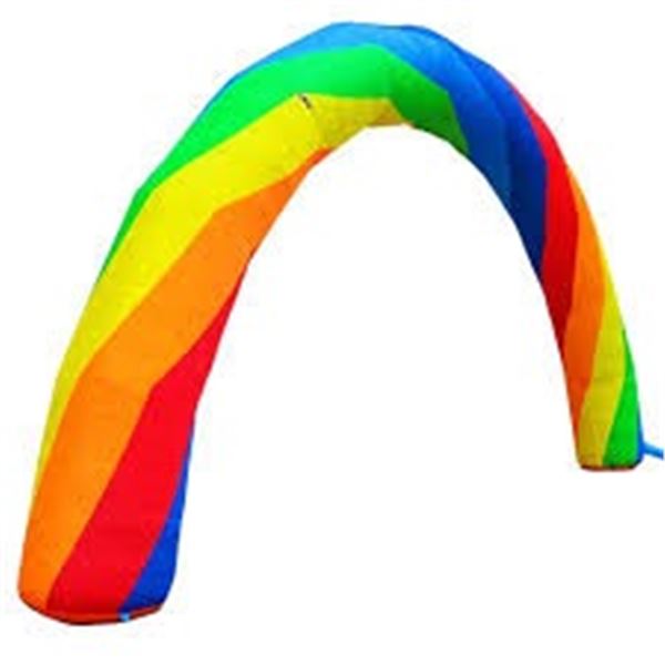 NEW GIANT INFLATABLE RAINBOW ARCHED ENTRANCE WAY
