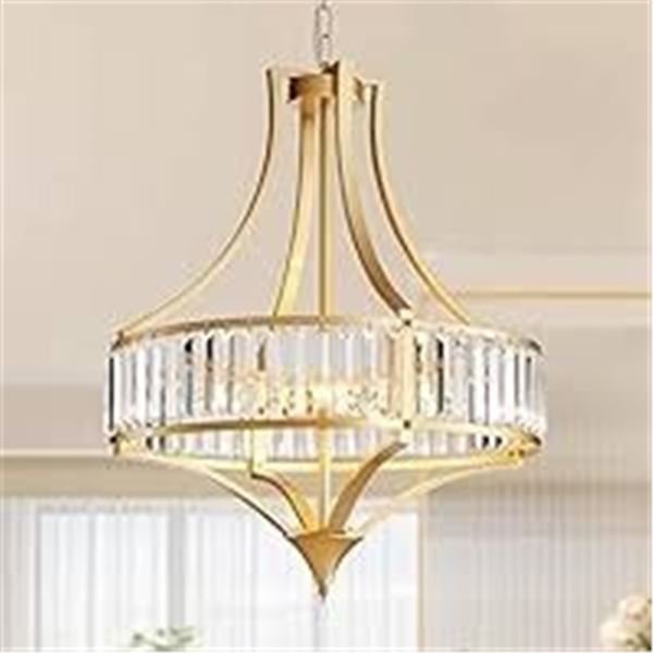 BRAND NEW MAJHOIW 21.6" CRYSTAL CHANDELIER 6-LIGHT