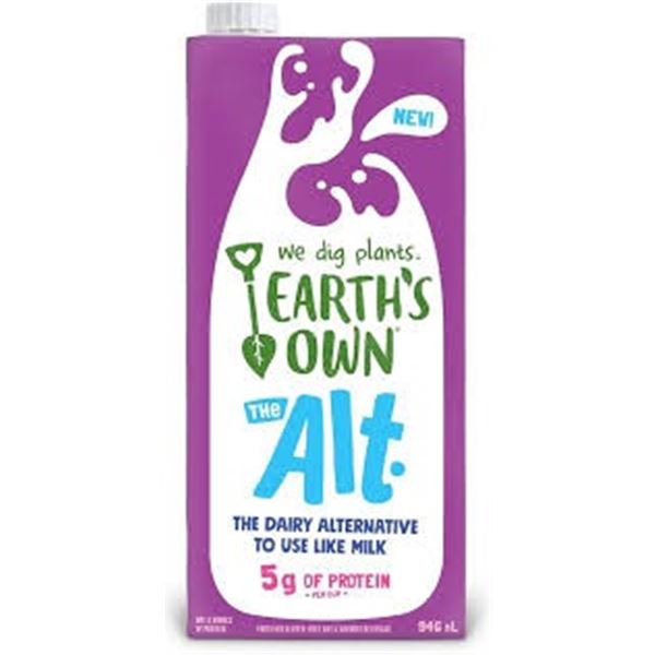 12 X 946ML EARTHS OWN - THE ALT PLANT BASED DAIRY