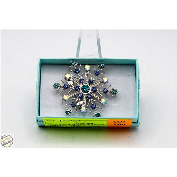 NEW SNOWFLAKE BROOCH VINTAGE LOOK