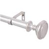 Image 1 : NEW 3/4" DIAMETER WINDOW CURTAIN ROD 48-84" SILVER