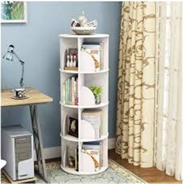 BRAND NEW SQUARE MOBILE 4 TIER BOOKCASE