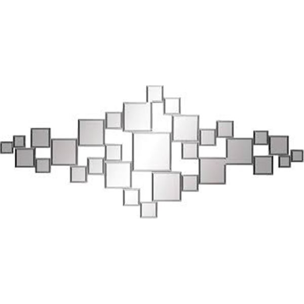 BRAND NEW DECO 79 GLASS WALL MIRROR W SQAURES