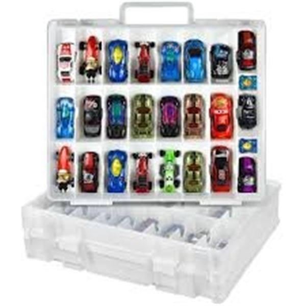 NEW BINS & THINGS HOTWHEELS DISPLAY CASE ORGANIZER